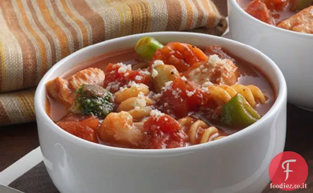 Minestrone di pollo veloce