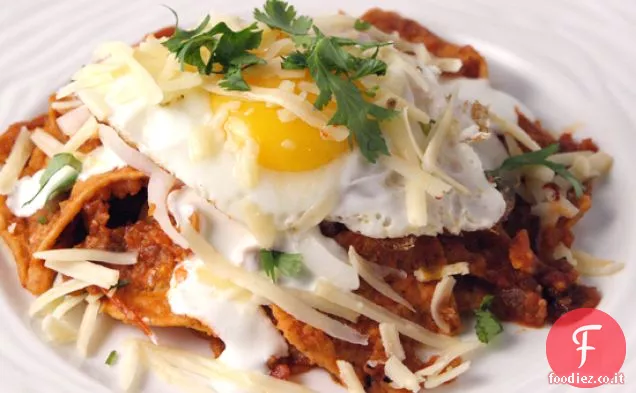 Chilaquiles con Salsa e Uova