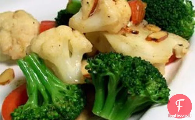 Burro rosolato Verdure con mandorle