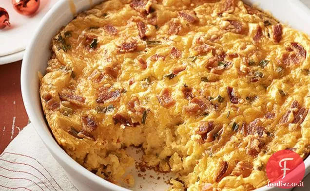 Budino di mais Bacon-Cheddar