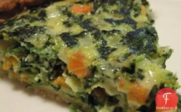 Quiche di spinaci e carote