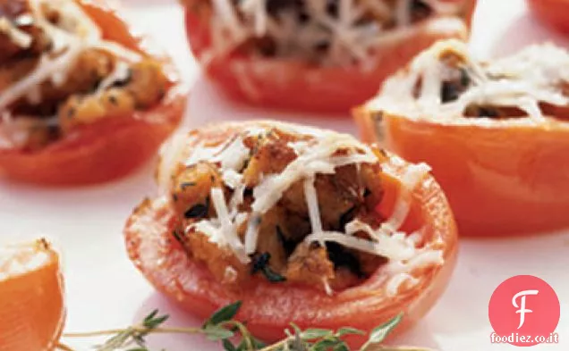 Pane alle erbe-Pomodori ripieni