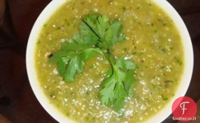 Tomatillo arrosto e Salsa all'Aglio