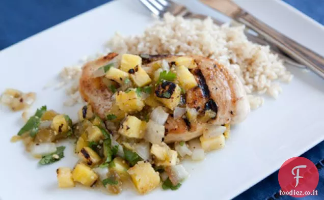 Pollo con salsa di ananas