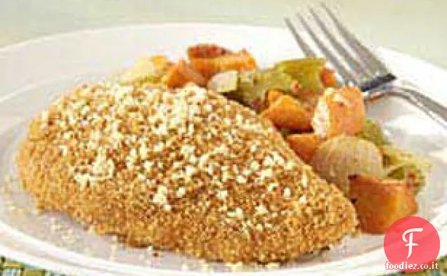 Raccogliere pollo e verdure cuocere