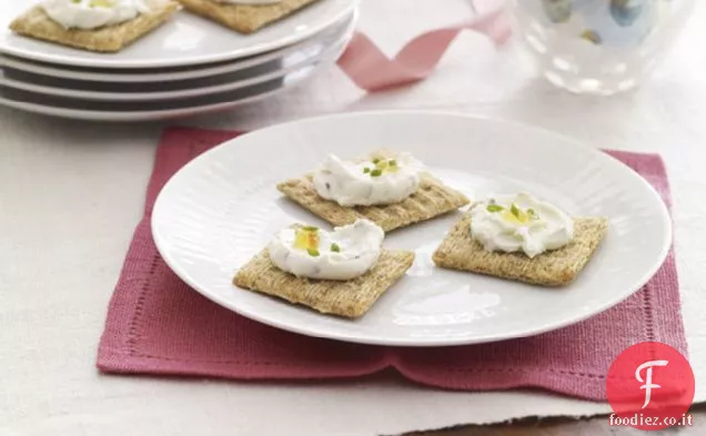 Crema di formaggio agli agrumi e alle erbe