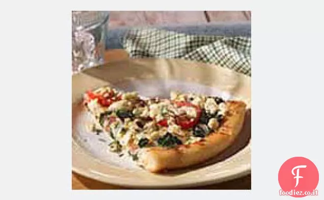 Pizza agli spinaci e aglio