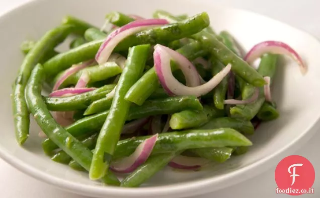 Insalata di fagioli verdi con salsa