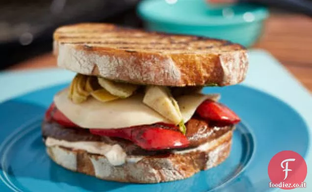 Panino al Portobello alla griglia all'italiana