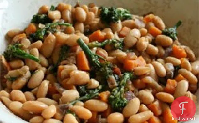 Insalata di Fagioli Cannellini d'Acero con Broccoli e Zucca