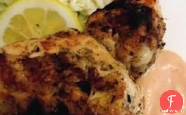 Pollo al limone e yogurt alla griglia