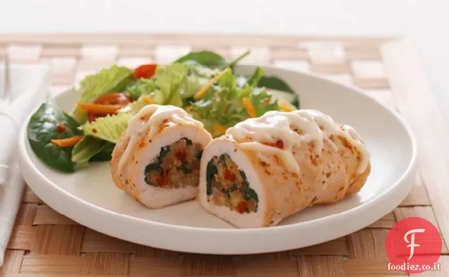 Petti di pollo ripieni di spinaci