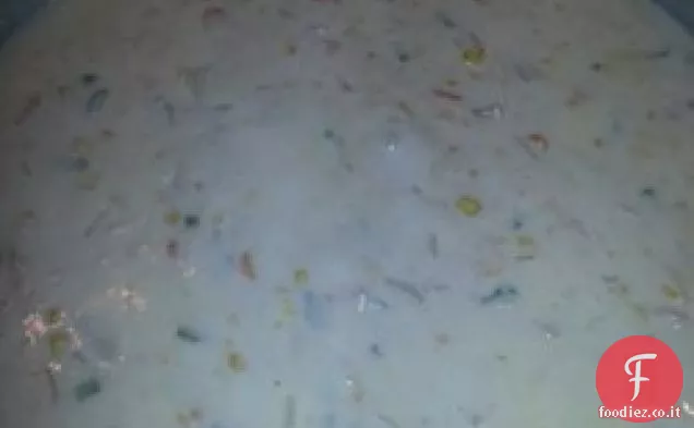Facile zuppa di pollo e mais
