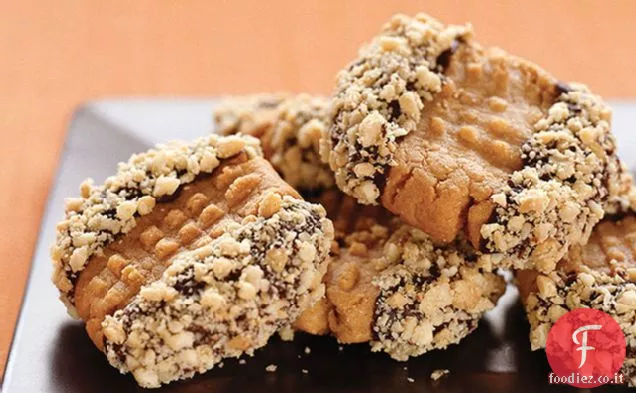 Biscotti al burro di arachidi facili al cioccolato