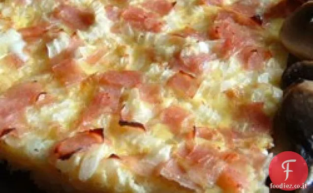 Prosciutto e formaggio Colazione Quiche
