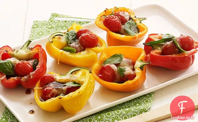 Peperoni freschi estivi alla griglia