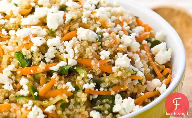 Quinoa con Feta e verdure