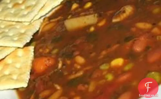 Zuppa di verdure muscolosa
