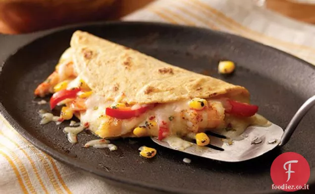 Cile-Quesadillas di gamberi al lime
