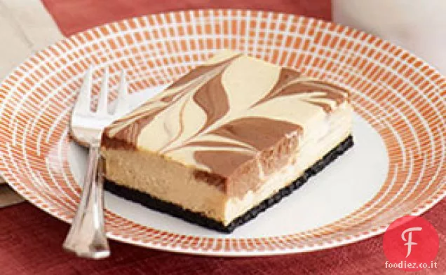 Cappuccino Cioccolato-Swirl Cheesecake Bar
