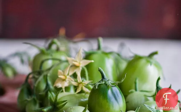 Pomodori verdi in salamoia Ricetta