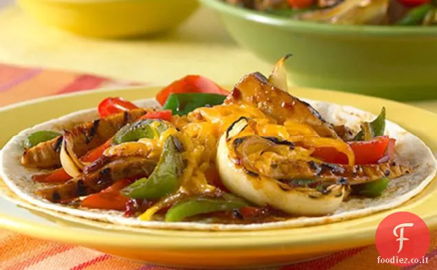 Alla griglia Arancione Chipotle Fajitas di maiale