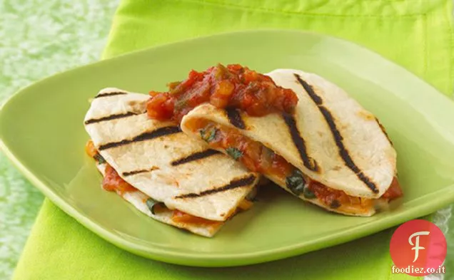 Quesadillas di pollo alla griglia