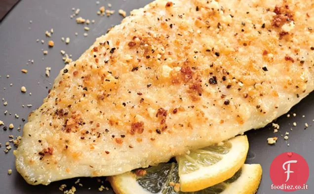 Tilapia in crosta di parmigiano facile