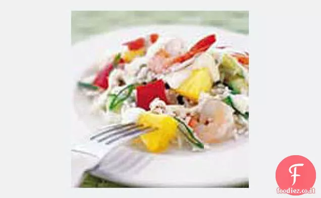Insalata di riso con gamberetti e ananas