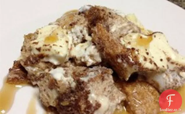 Casseruola di toast francese senza zucchero