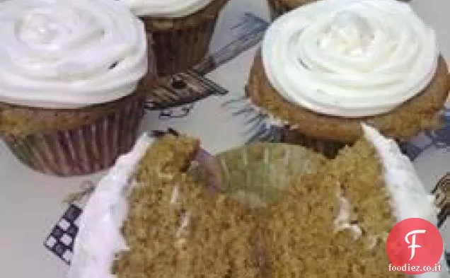Cupcakes speziati di zucca soffici