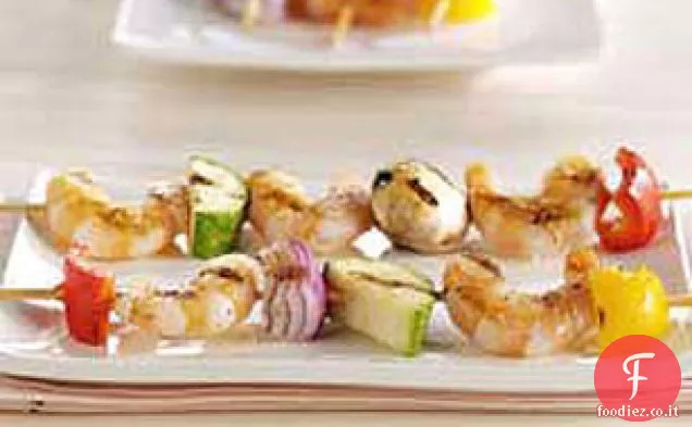 Margarita Gamberetti e verdure Kabobs