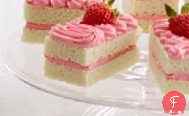 Torte di champagne alla fragola