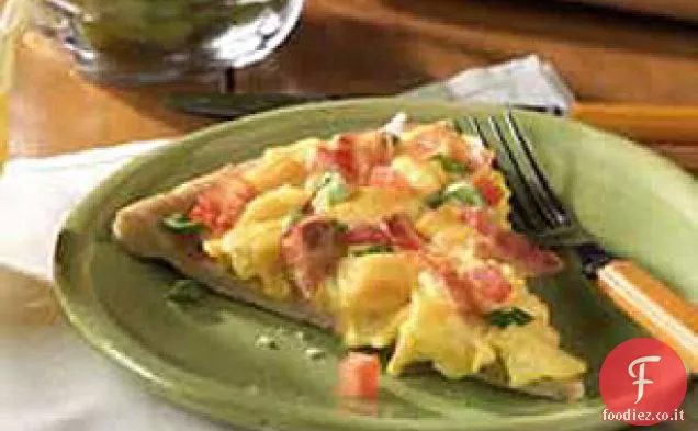 Cheesy Scramblin ' Pizza