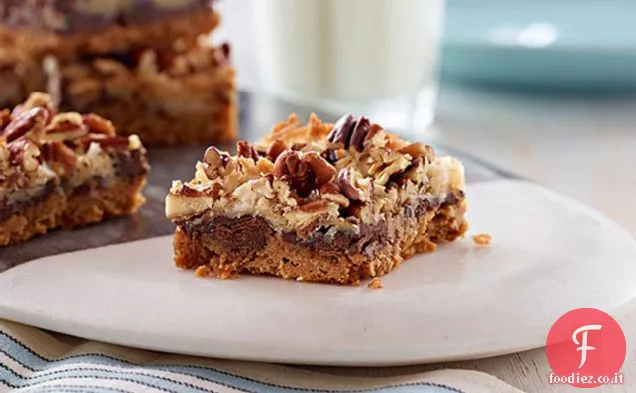 Barrette di biscotti magici con pezzi di cioccolato