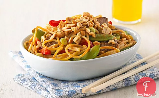 Asiatico Peanut Beef & Noodles per due