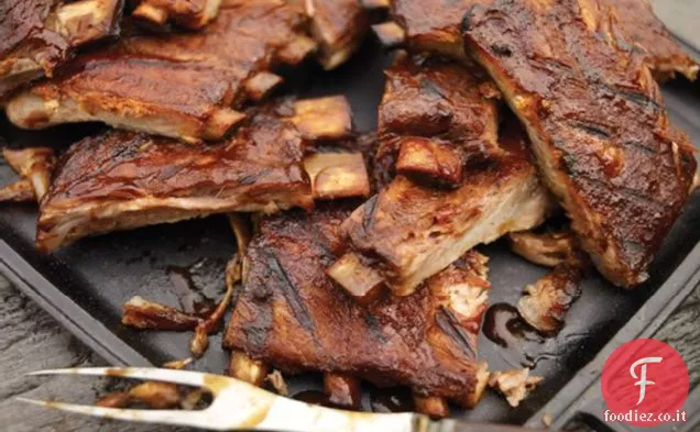 Memphis-Stile ubriaco-Maiale BBQ Ribs