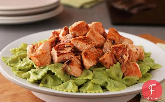 Papillon Poblano Cremoso con Salmone