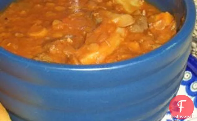 Zuppa di verdure di lenticchie muscolose