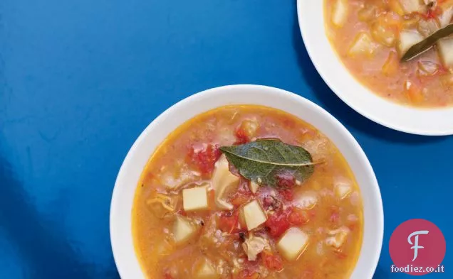 Zuppa di vongole di pomodoro