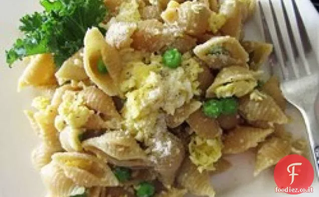 Piselli e tagliatelle di mamma