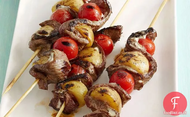 Kabobs di bistecca in stile ranch