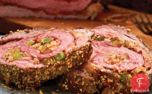 Bistecca di fianco farcita con parmigiano alle erbe toscane