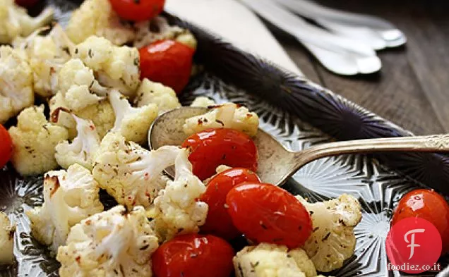 Cavolfiore arrosto e pomodori