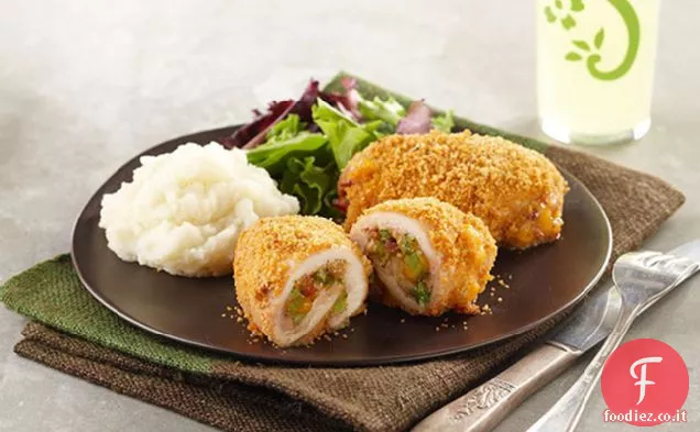 Fagottini di pollo broccoli-Cheddar