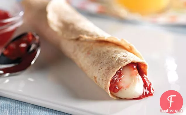 Tortilla veloce-Stringa di formaggio spuntino