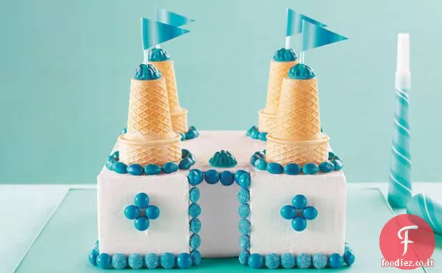 Torta del castello di neve