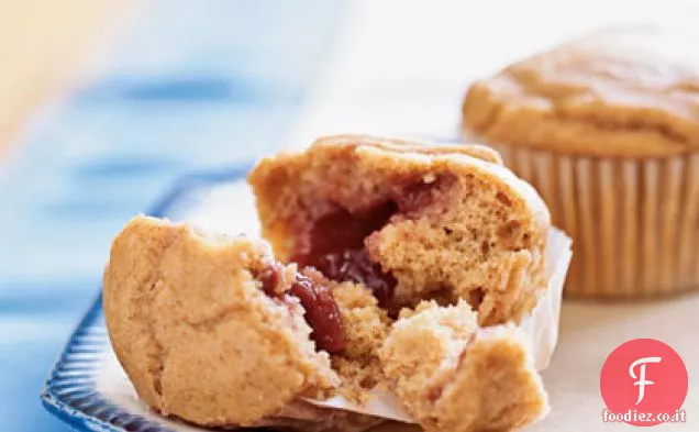 Muffin al burro di arachidi e gelatina