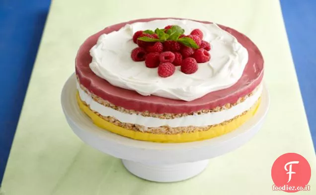 Torte di sorbetto a strati surgelati