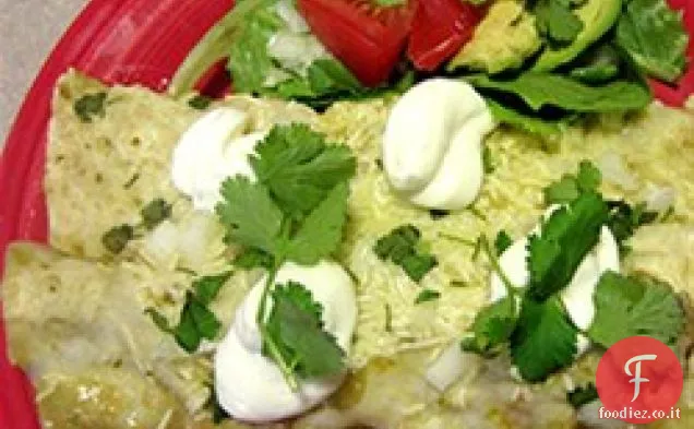 HERDEZ® Enchiladas di Tacchino e zucchine con Salsa di Tomatillo Verde